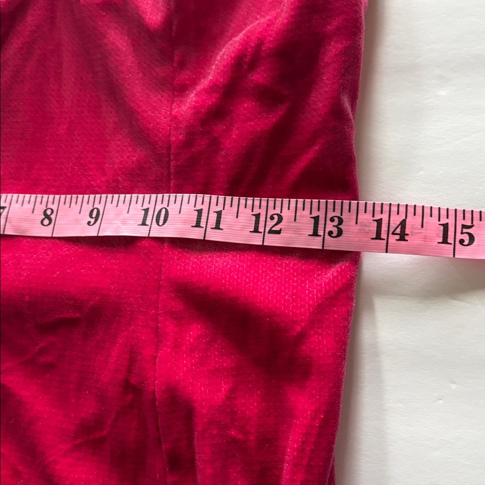 Disney Jessica Rabbit Fuchsia Velvet Sleeveless Midi Dress Size XS - Picture 12 of 13